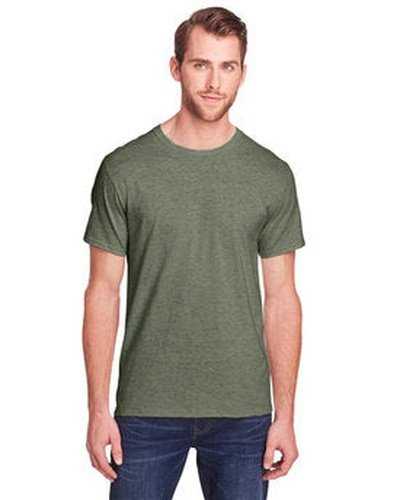 Fruit of the Loom IC47MR Adult Iconic T-Shirt - Military Green Heather - HIT a Double