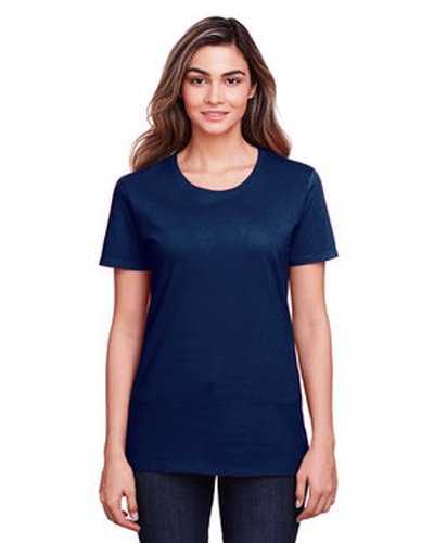 Fruit of the Loom IC47WR Ladies&#39; Iconic T-Shirt - J Navy - HIT a Double