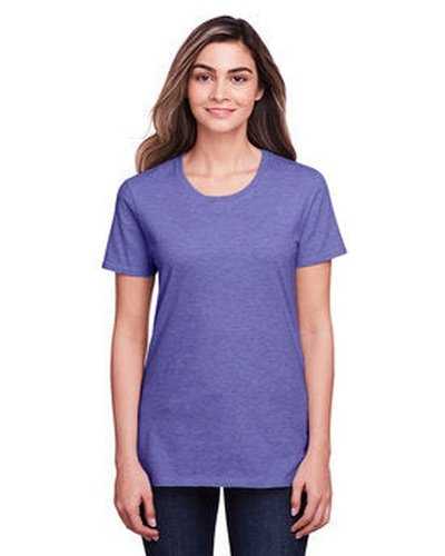 Fruit of the Loom IC47WR Ladies&#39; Iconic T-Shirt - Retro Heather Purple - HIT a Double