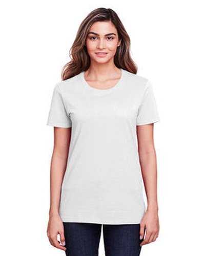 Fruit of the Loom IC47WR Ladies&#39; Iconic T-Shirt - White - HIT a Double