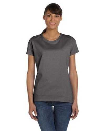 Fruit of the Loom L3930R Ladies' Hd Cotton T-Shirt - Charcoal Gray - HIT a Double