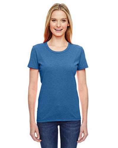 Fruit of the Loom L3930R Ladies' Hd Cotton T-Shirt - Retro Heather Royal - HIT a Double