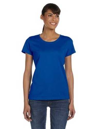 Fruit of the Loom L3930R Ladies&#39; Hd Cotton T-Shirt - Royal - HIT a Double