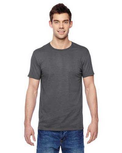 Fruit of the Loom SF45R Adult Sofspun Jersey Crew T-Shirt - Charcoal Gray - HIT a Double