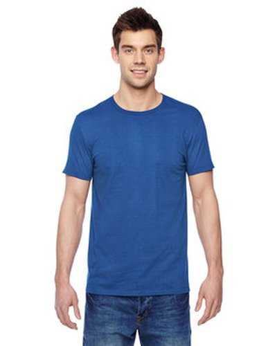 Fruit of the Loom SF45R Adult Sofspun Jersey Crew T-Shirt - Royal - HIT a Double