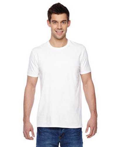 Fruit of the Loom SF45R Adult Sofspun Jersey Crew T-Shirt - White - HIT a Double