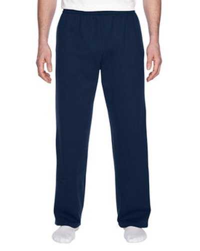 Fruit of the Loom SF74R Adult Sofspun Open-Bottom Pocket Sweatpants - J Navy - HIT a Double