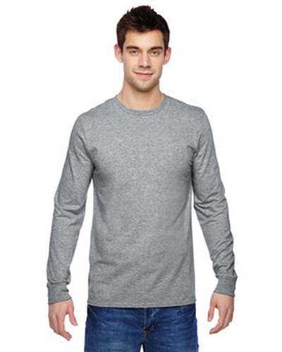 Fruit of the Loom SFLR Adult Sofspun Jersey Long-Sleeve T-Shirt - Athletic Heather - HIT a Double