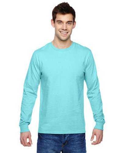 Fruit of the Loom SFLR Adult Sofspun Jersey Long-Sleeve T-Shirt - Scuba Blue - HIT a Double
