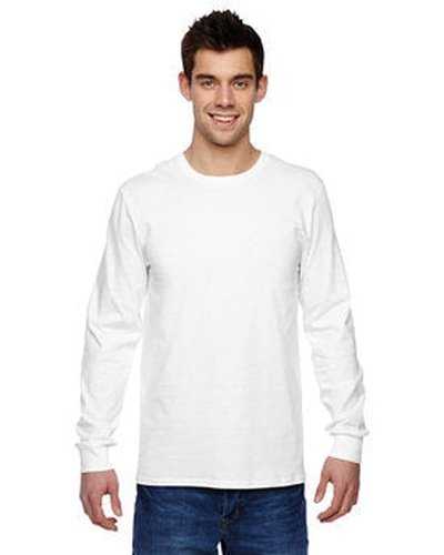 Fruit of the Loom SFLR Adult Sofspun Jersey Long-Sleeve T-Shirt - White - HIT a Double