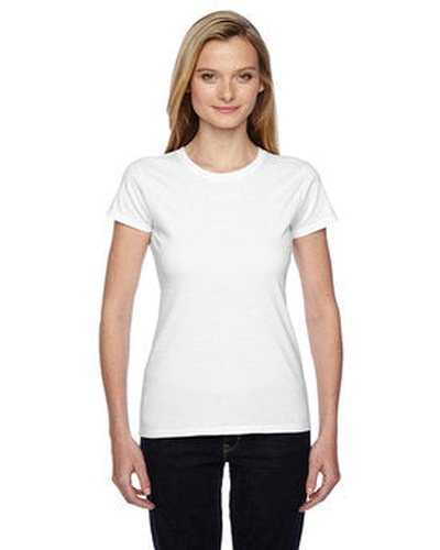Fruit of the Loom SSFJR Ladies&#39; Sofspun Jersey Junior Crew T-Shirt - White - HIT a Double