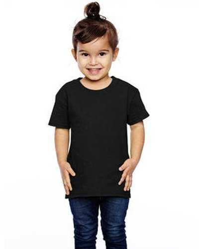 Fruit of the Loom T3930 Toddler Hd Cotton T-Shirt - Black - HIT a Double