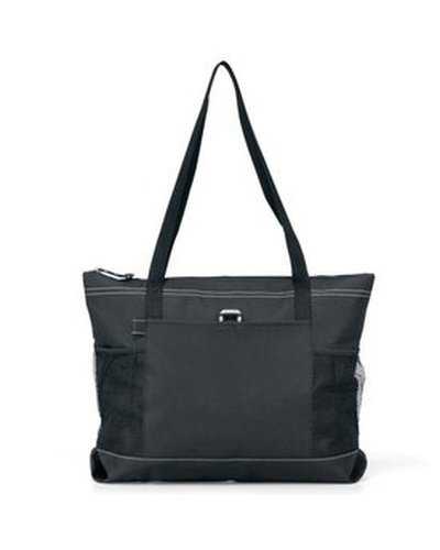 Gemline 1100 Select Zippered Tote - Black - HIT a Double
