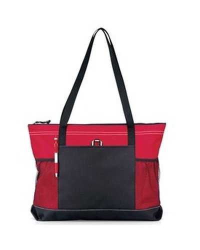 Gemline 1100 Select Zippered Tote - Red - HIT a Double