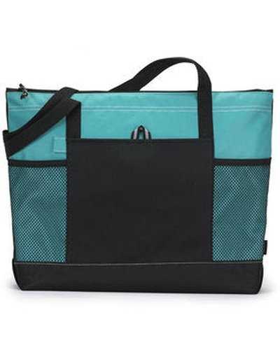 Gemline 1100 Select Zippered Tote - Turquoise - HIT a Double