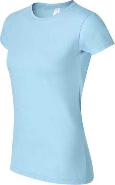 Gildan 64000L Softstyle Womens T-Shirt - Sky - HIT a Double - 2