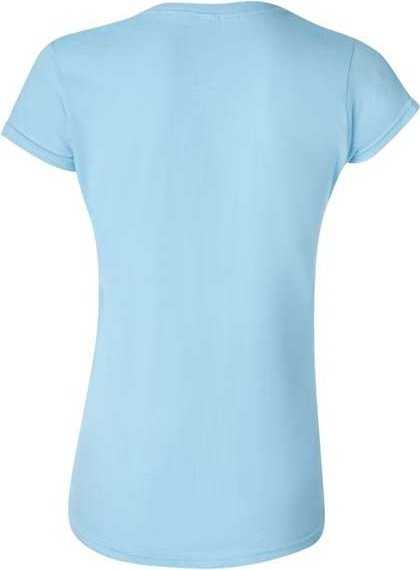 Gildan 64000L Softstyle Womens T-Shirt - Sky - HIT a Double - 3