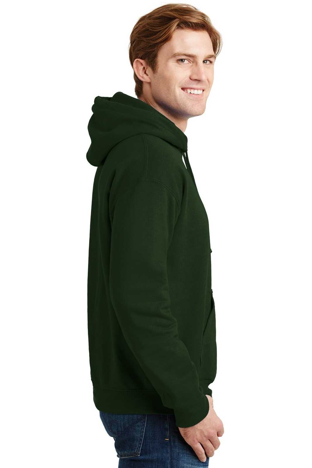 Gildan 12500 Dryblend Pullover Hooded Sweatshirt - Forest - HIT a Double