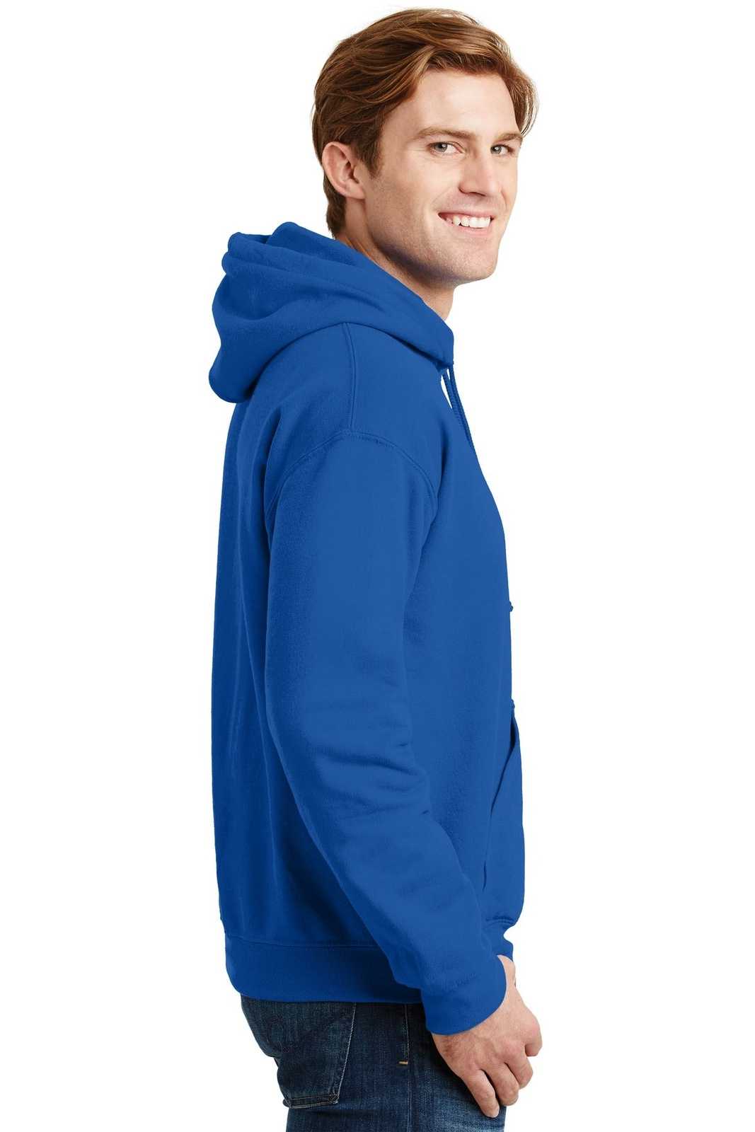 Gildan 12500 Dryblend Pullover Hooded Sweatshirt - Royal - HIT a Double