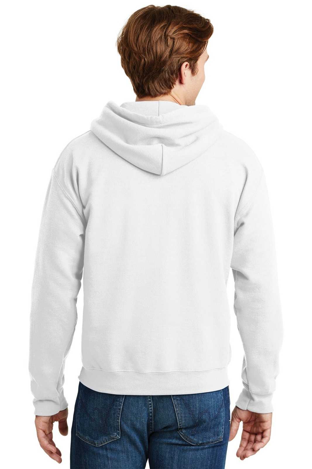 Gildan 12500 Dryblend Pullover Hooded Sweatshirt - White - HIT a Double