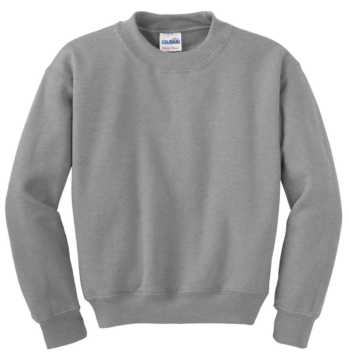 Gildan 18000B Youth Heavy Blend Crewneck Sweatshirt - Sport Gray - HIT a Double