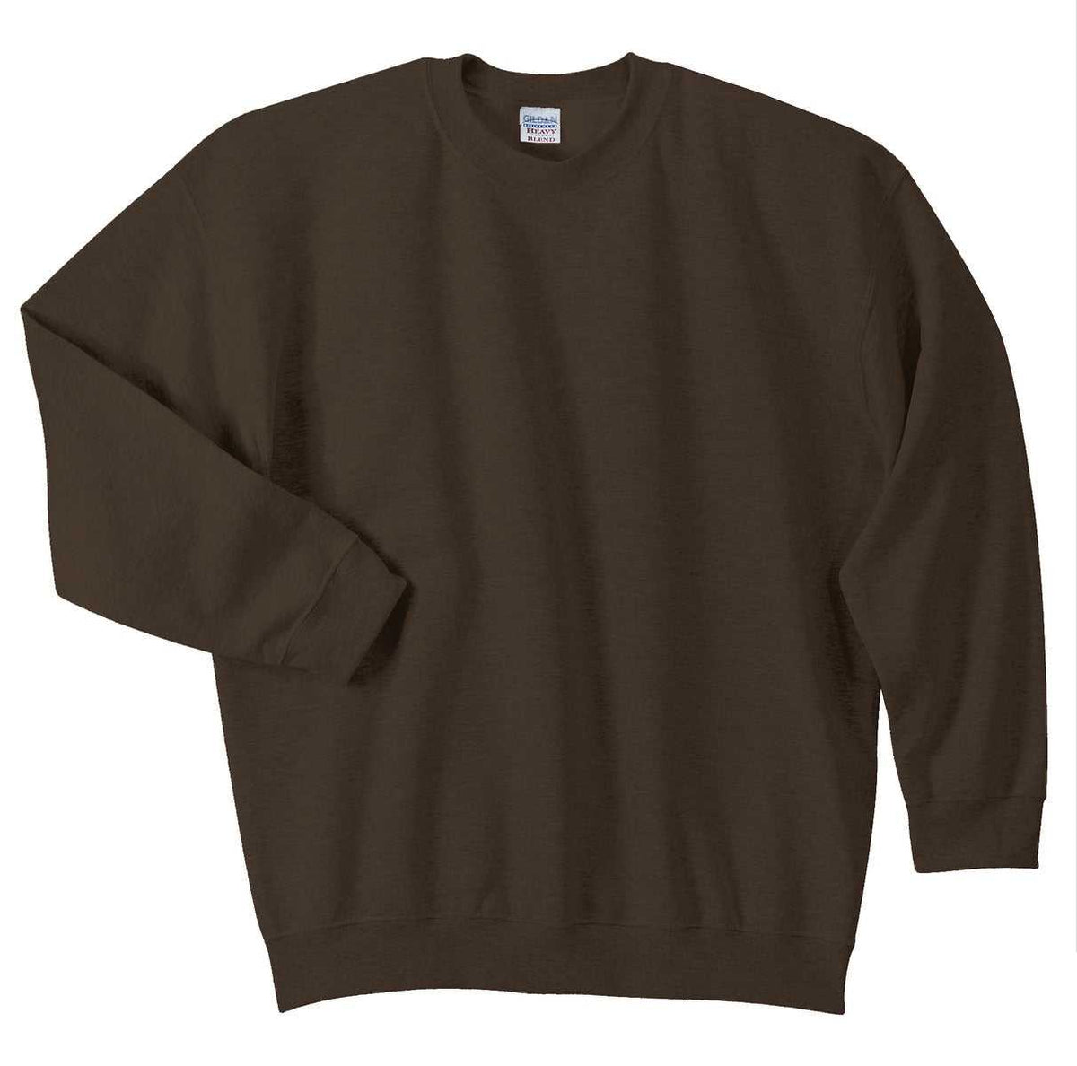 Gildan 18000 Heavy Blend Crewneck Sweatshirt - Dark Chocolate - HIT a Double
