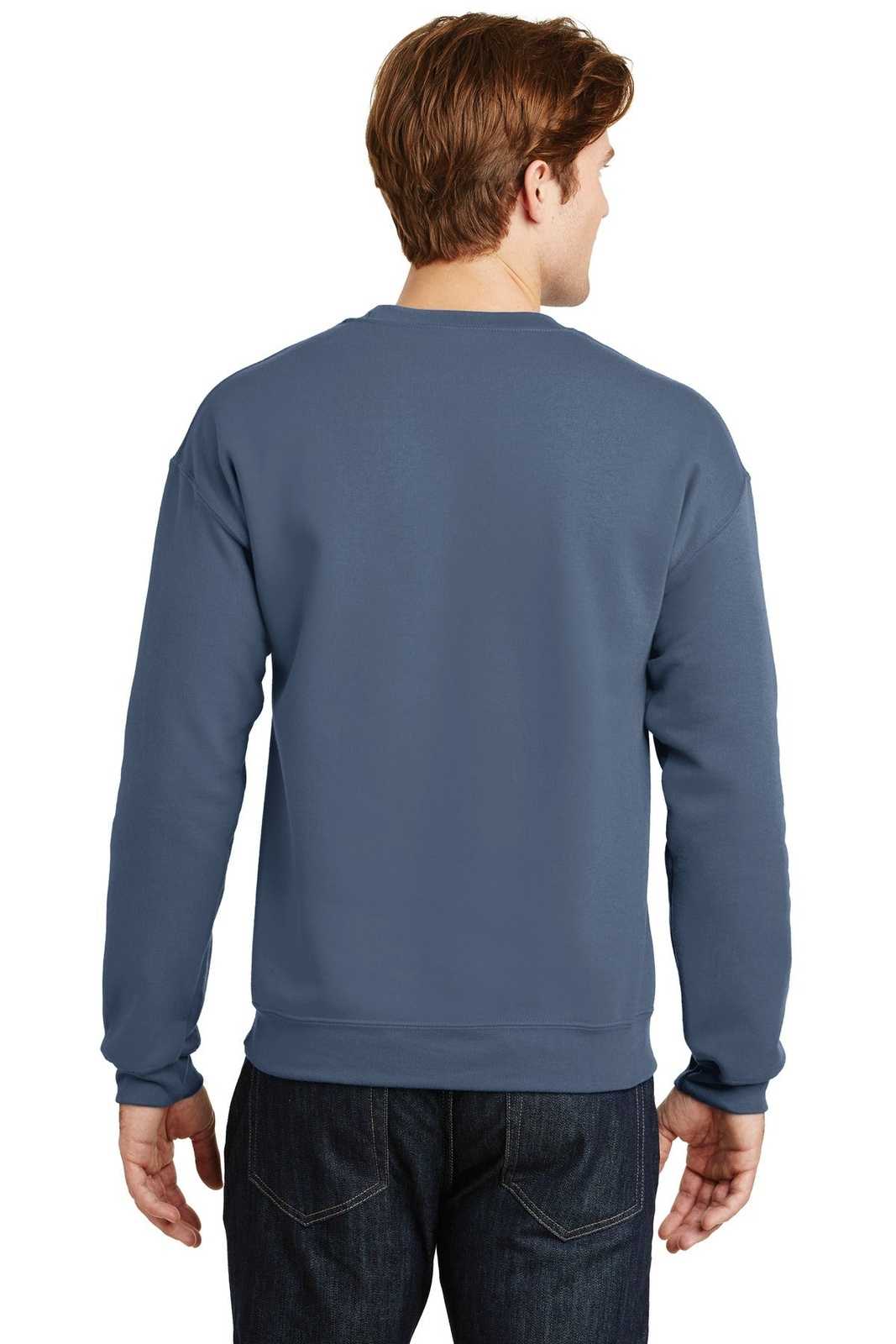 Gildan 18000 Heavy Blend Crewneck Sweatshirt - Indigo Blue - HIT a Double