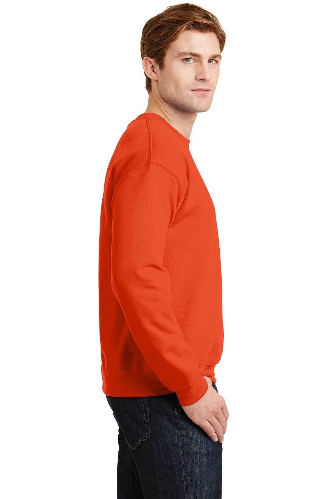 Gildan 18000 Heavy Blend Crewneck Sweatshirt - Orange - HIT a Double
