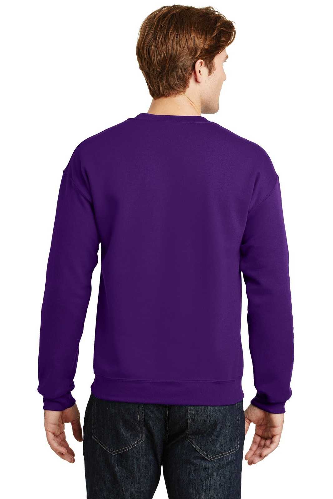 Gildan 18000 Heavy Blend Crewneck Sweatshirt - Purple - HIT a Double