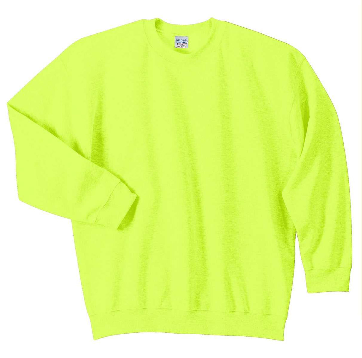 Gildan 18000 Heavy Blend Crewneck Sweatshirt - Safety Green - HIT a Double