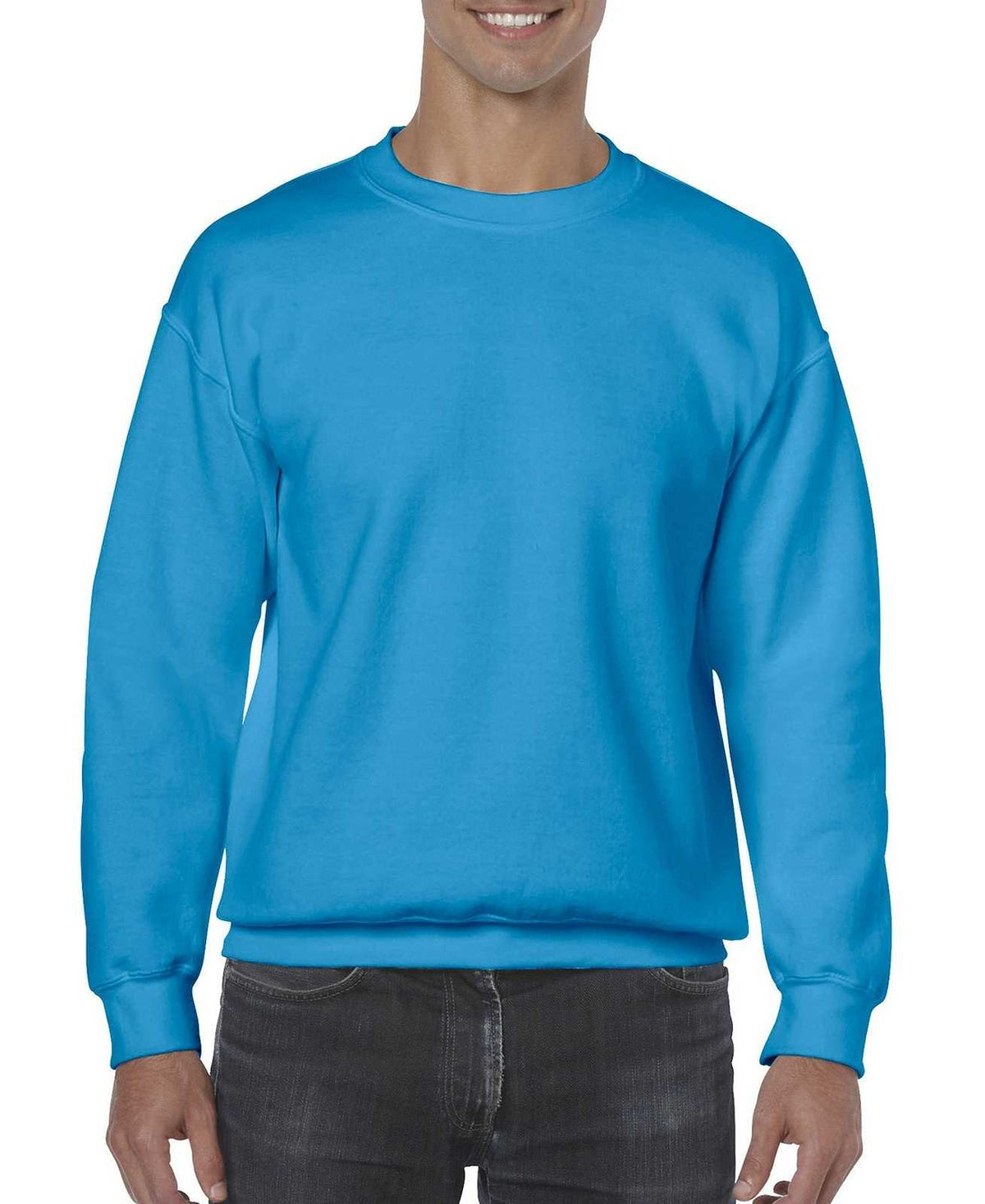Gildan 18000 Heavy Blend Crewneck Sweatshirt - Sapphire - HIT a Double