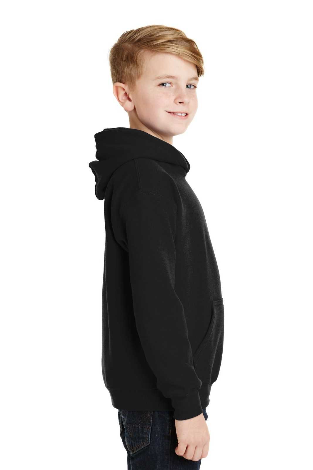 Gildan 18500B Youth Heavy Blend Hooded Sweatshirt - Black - HIT a Double