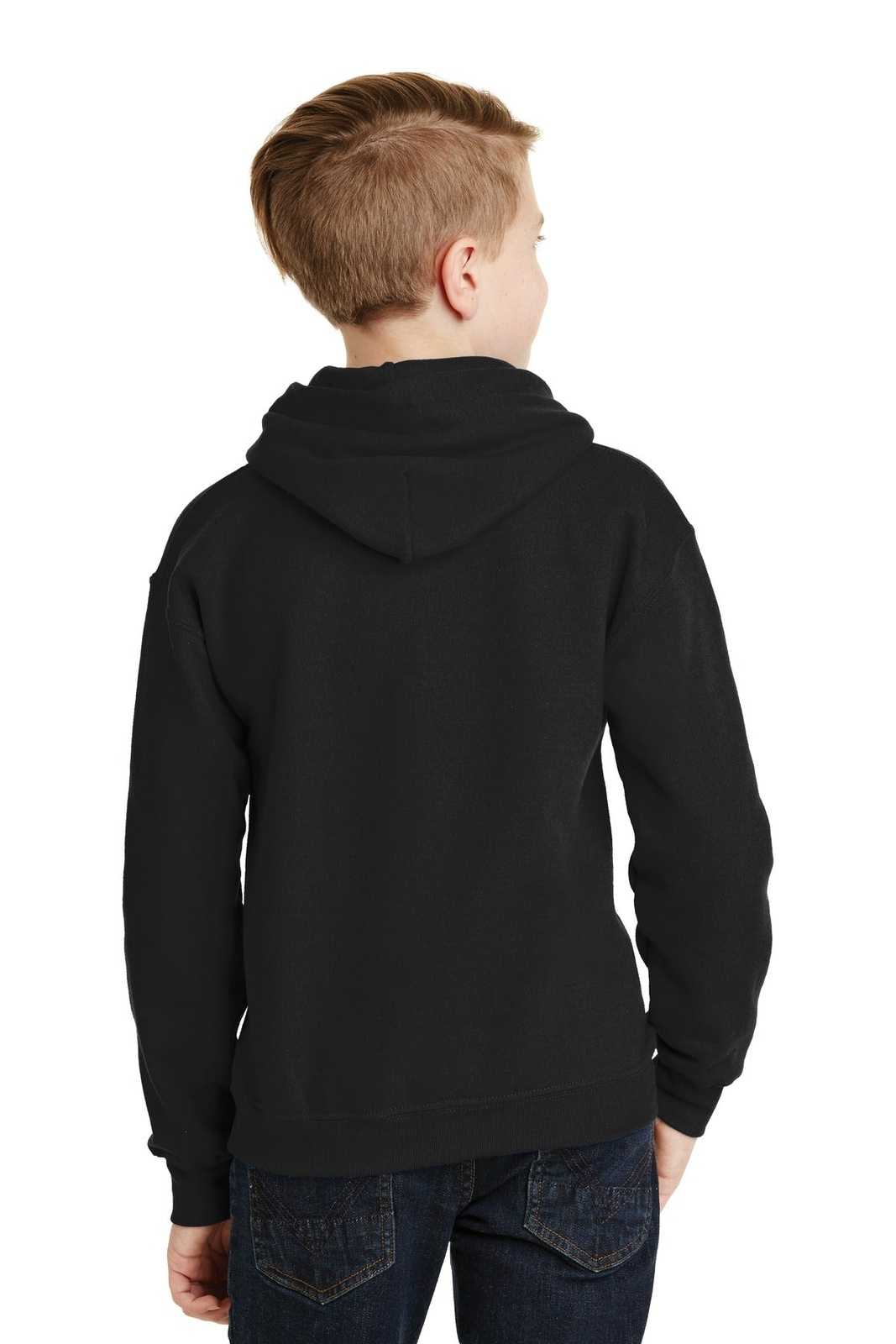 Gildan 18500B Youth Heavy Blend Hooded Sweatshirt - Black - HIT a Double