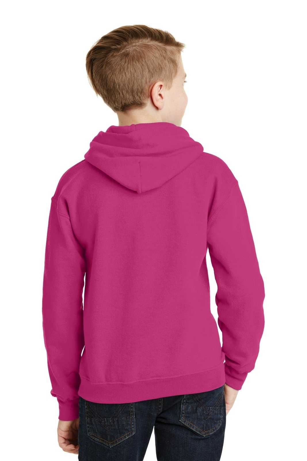 Gildan 18500B Youth Heavy Blend Hooded Sweatshirt - Heliconia - HIT a Double