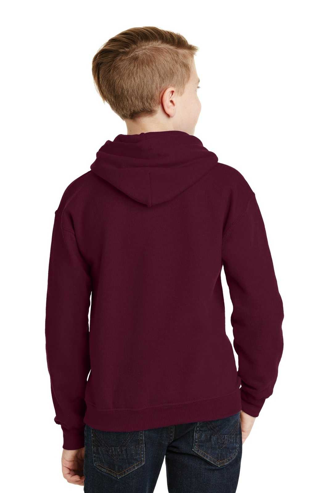 Gildan 18500B Youth Heavy Blend Hooded Sweatshirt - Maroon - HIT a Double