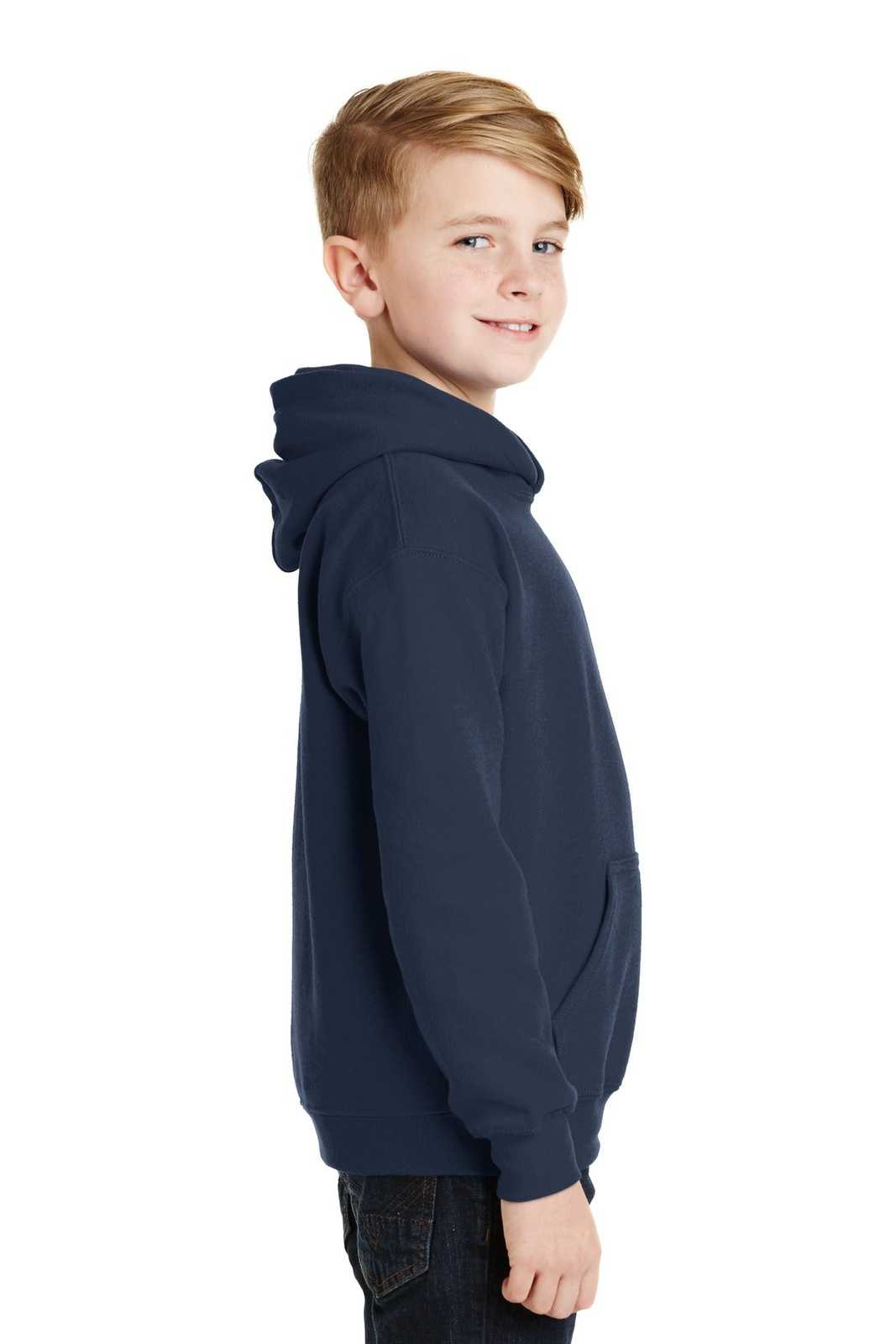 Gildan 18500B Youth Heavy Blend Hooded Sweatshirt - Navy - HIT a Double