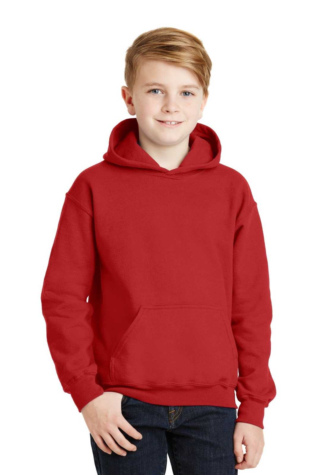 Gildan 18500B Youth Heavy Blend Hooded Sweatshirt - Red - HIT a Double