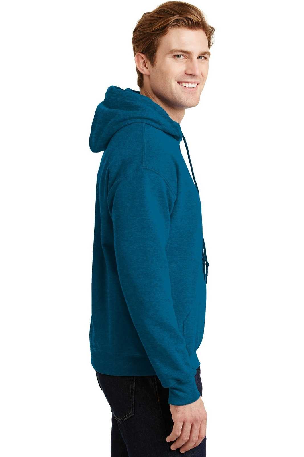 Gildan 18500 Heavy Blend Hooded Sweatshirt - Antique Sapphire - HIT a Double
