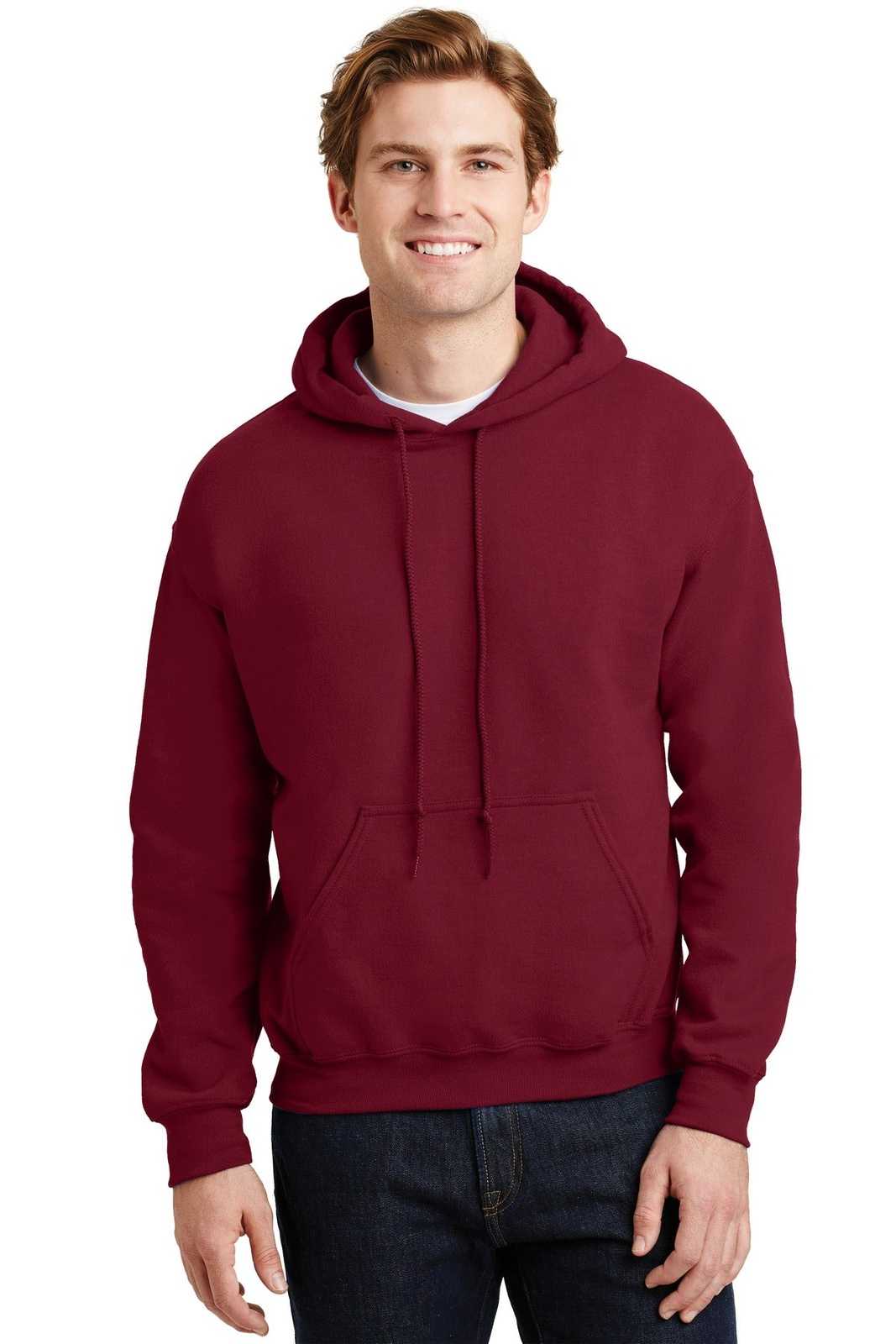 Gildan 18500 Heavy Blend Hooded Sweatshirt - Cardinal Red - HIT a Double