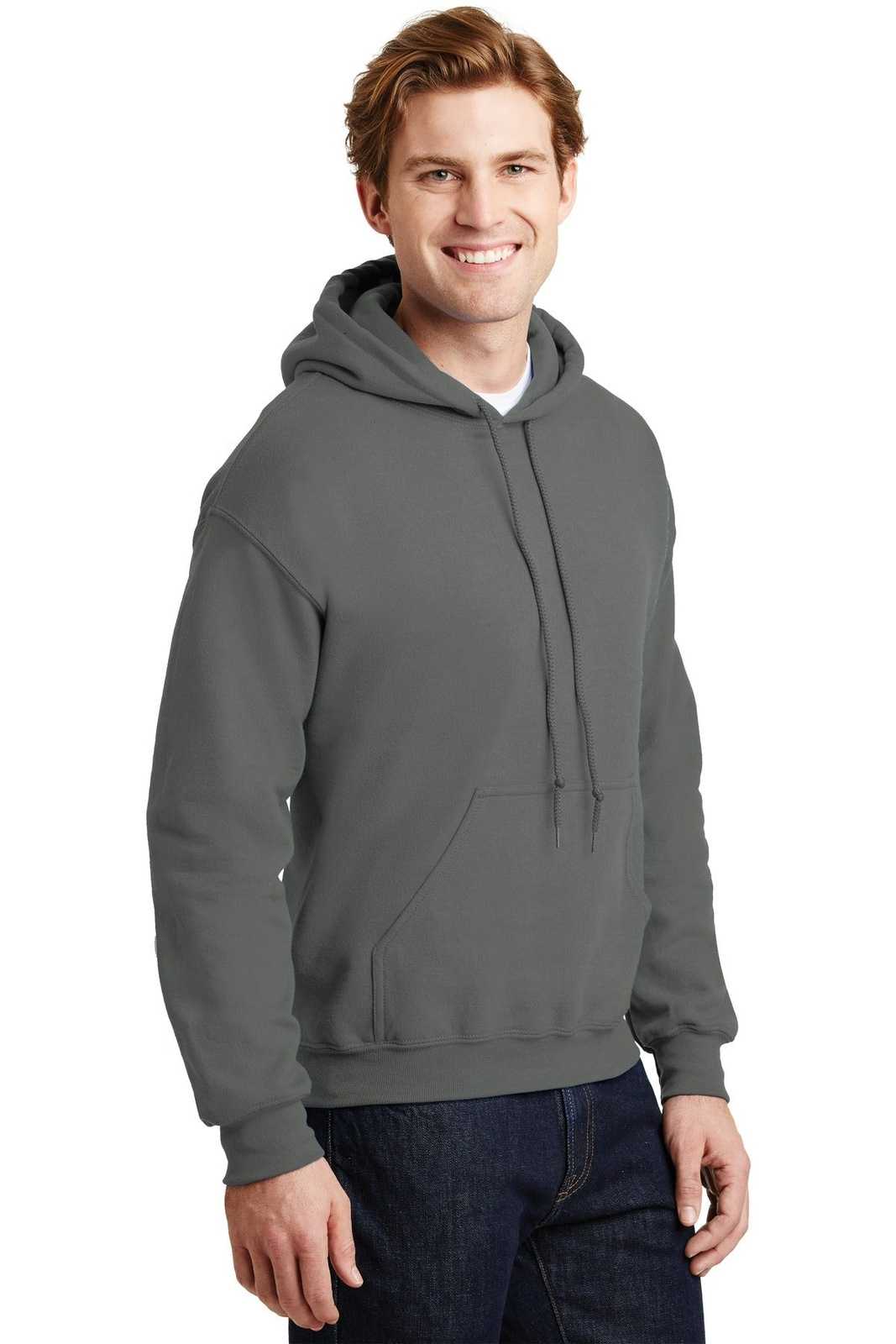 Gildan 18500 Heavy Blend Hooded Sweatshirt - Charcoal - HIT a Double