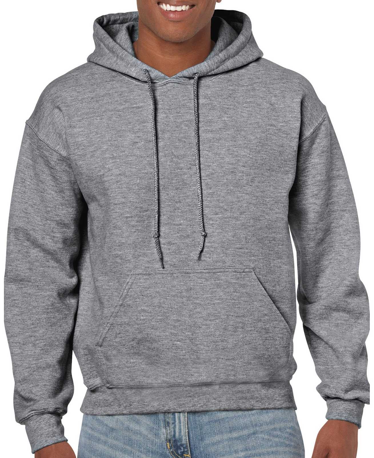 Gildan 18500 Heavy Blend Hooded Sweatshirt - Graphite Heather - HIT a Double