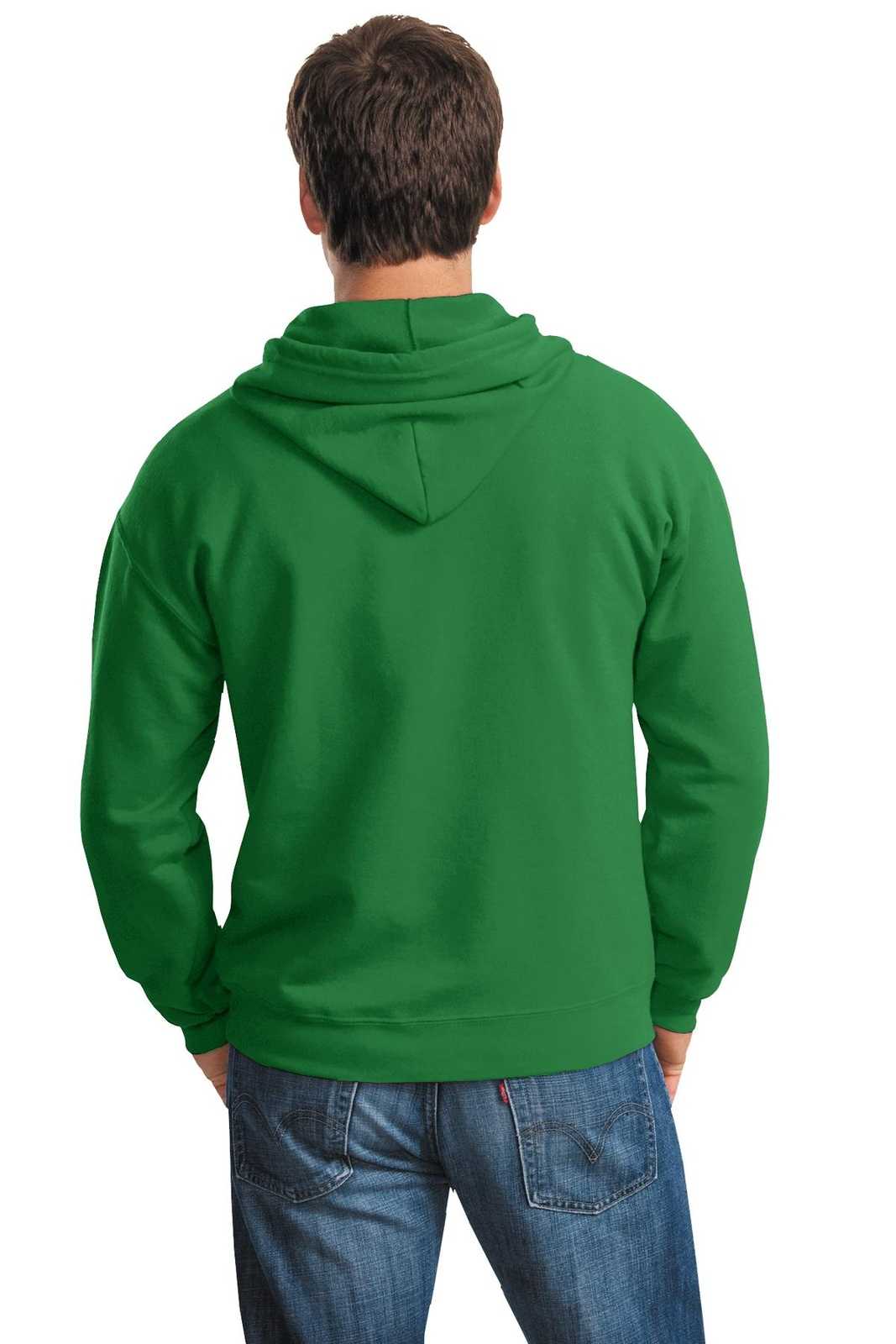 Gildan 18600 Heavy Blend Full-Zip Hooded Sweatshirt - Irish Green - HIT a Double
