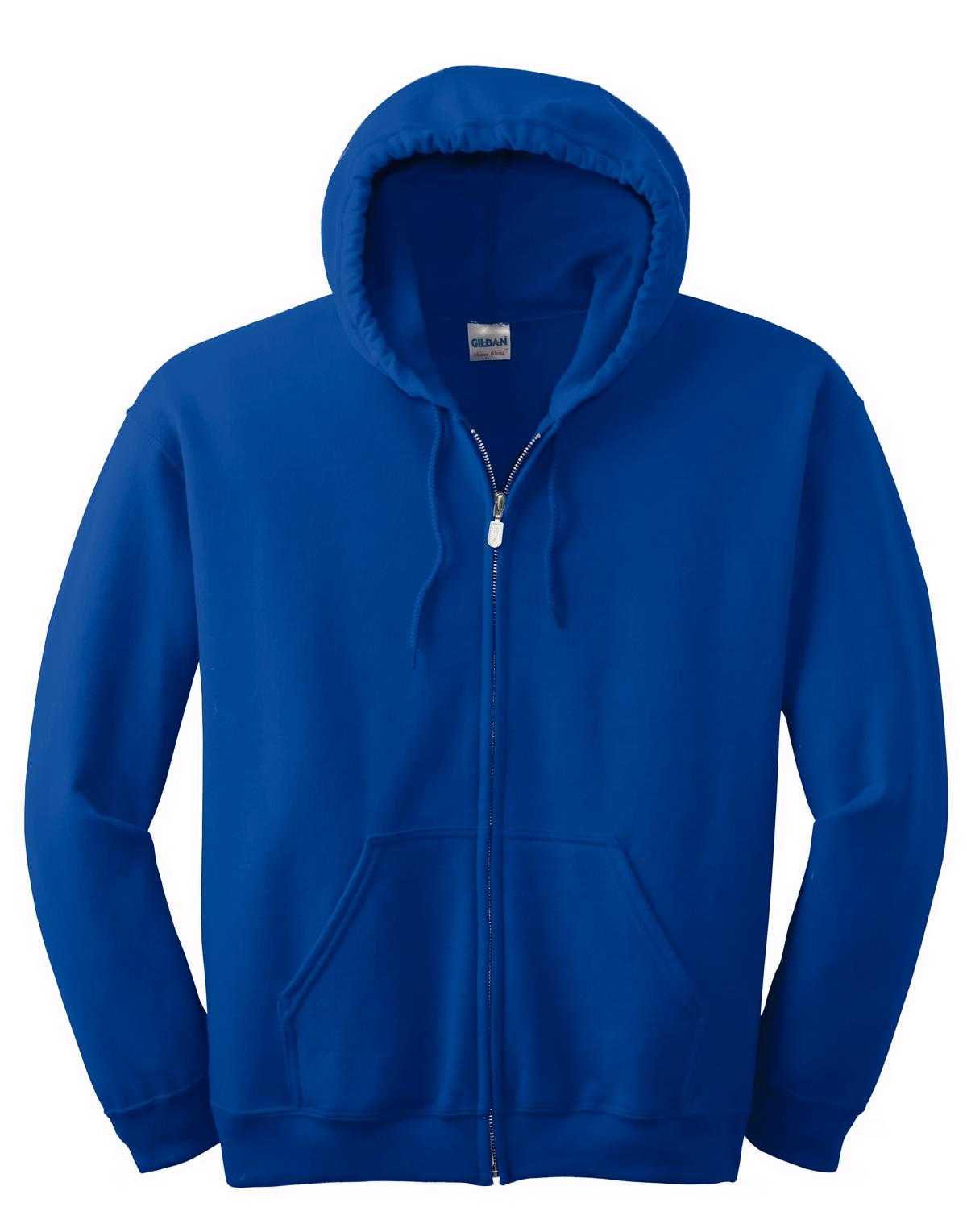 Gildan 18600 Heavy Blend Full-Zip Hooded Sweatshirt - Royal - HIT a Double
