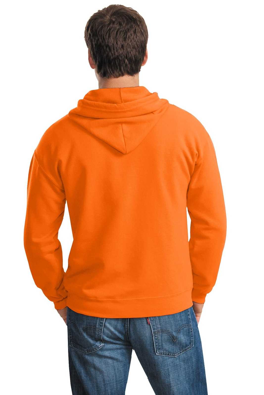 Gildan 18600 Heavy Blend Full-Zip Hooded Sweatshirt - S. Orange - HIT a Double