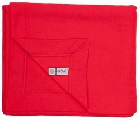 Gildan 18900 Heavy Blend Fleece Stadium Blanket - Red" - "HIT a Double
