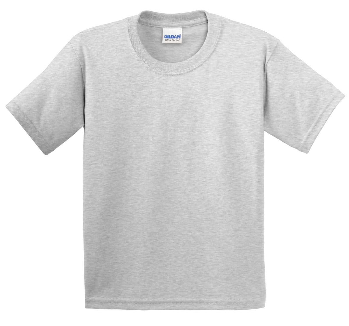 Gildan 2000B Youth Ultra Cotton 100% Cotton T-Shirt - Ash - HIT a Double