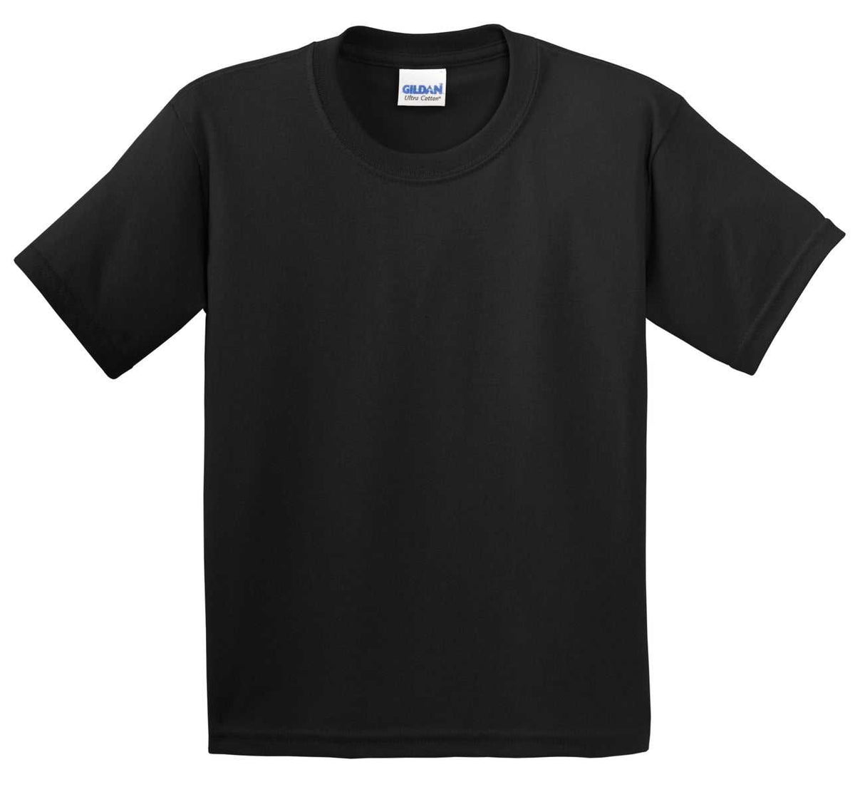 Gildan 2000B Youth Ultra Cotton 100% Cotton T-Shirt - Black - HIT a Double