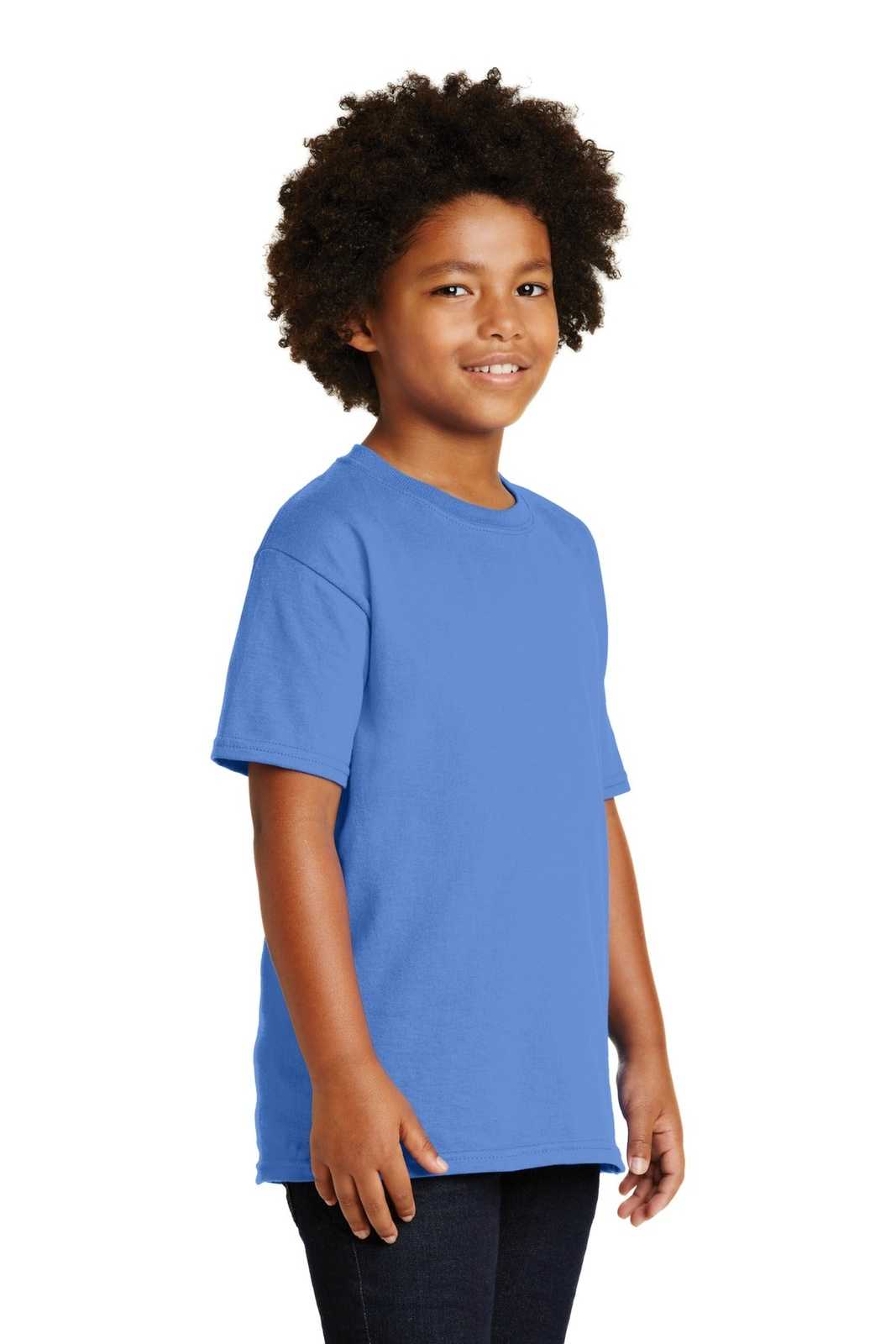 Gildan 2000B Youth Ultra Cotton 100% Cotton T-Shirt - Carolina Blue - HIT a Double