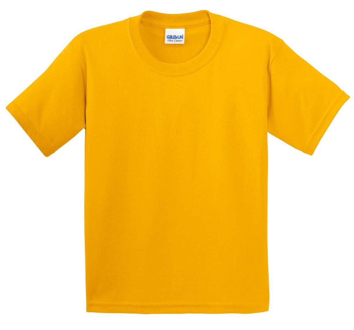 Gildan 2000B Youth Ultra Cotton 100% Cotton T-Shirt - Gold - HIT a Double