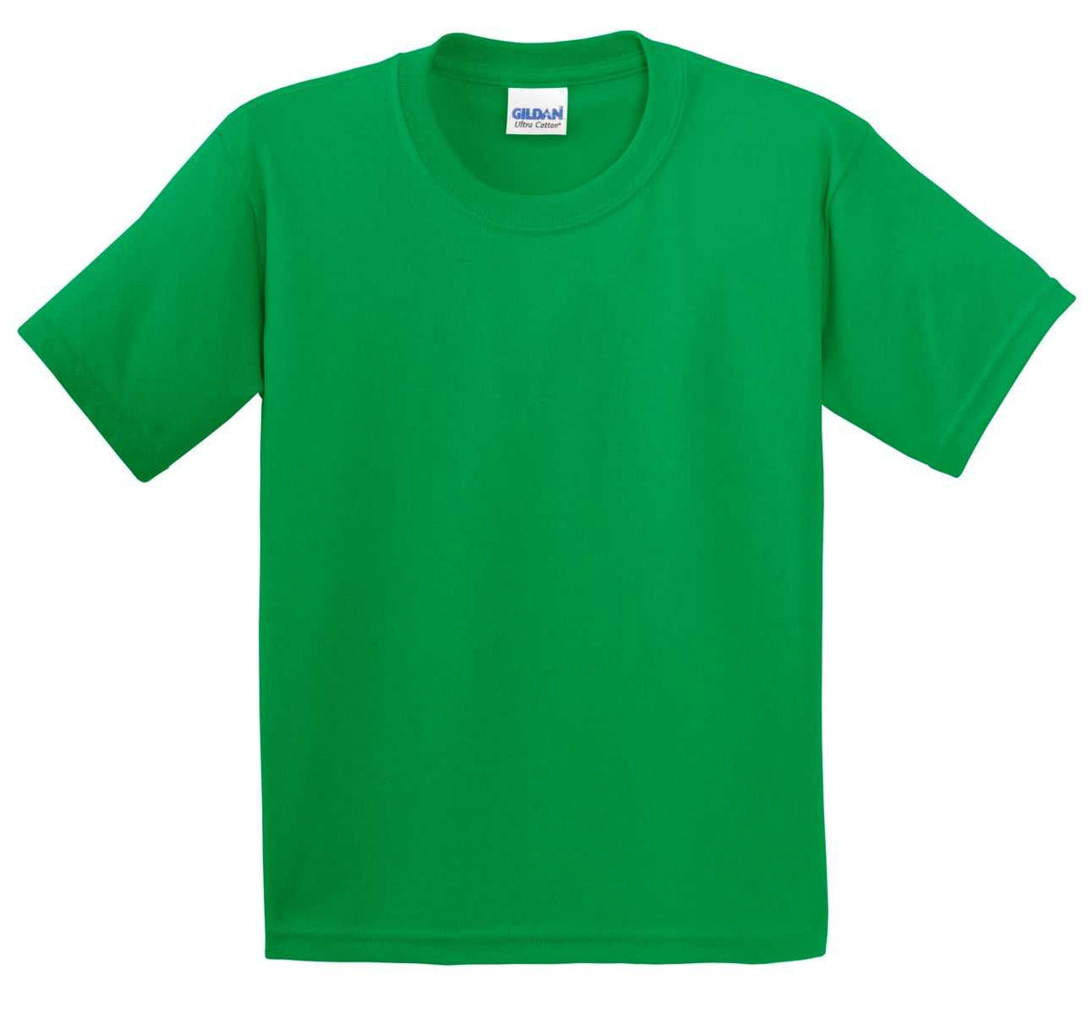 Gildan 2000B Youth Ultra Cotton 100% Cotton T-Shirt - Irish Green - HIT a Double